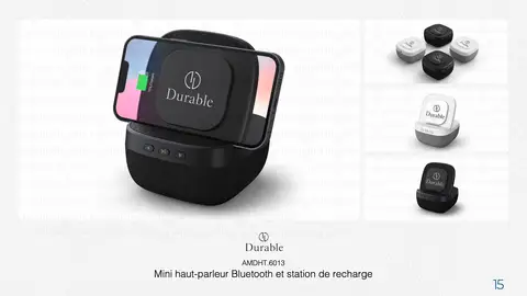 Mini haut-parleur Bluetooth et station de recharge