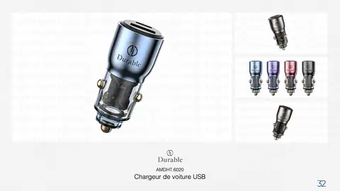Chargeur de voiture USB