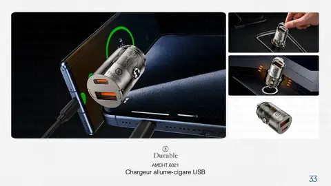 Chargeur allume-cigare USB