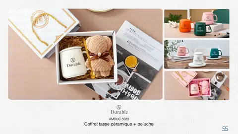 Coffret tasse céramique + peluche
