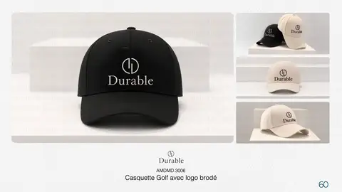 Casquette Golf avec logo brodé