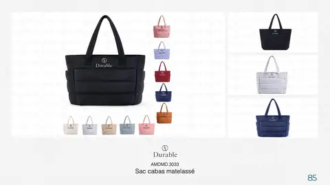 Sac cabas matelassé