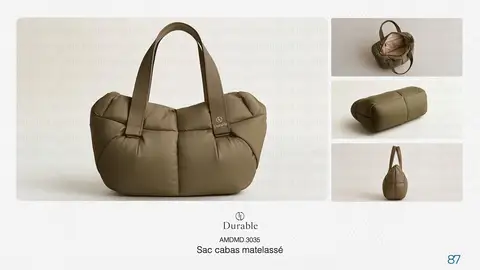 Sac cabas matelassé