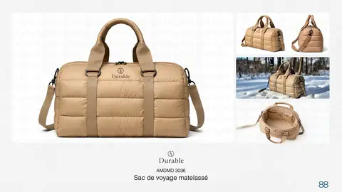 Sac de voyage matelassé