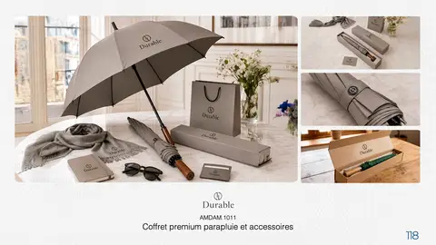 Coffret premium parapluie et accessoires