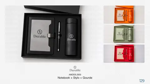 Notebook + Stylo + Gourde