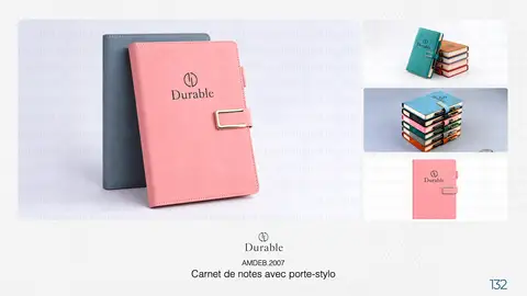 Carnet de notes avec porte-stylo