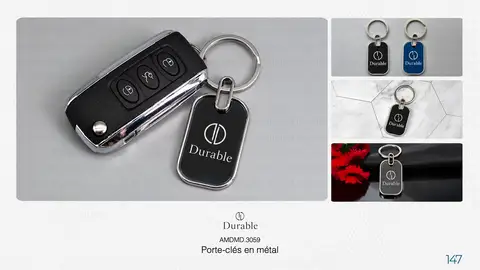 Porte-clés en métal