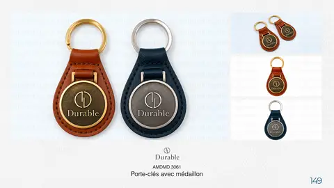 Porte-clés avec médaillon