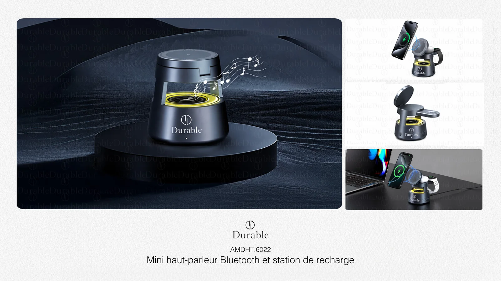 Mini haut-parleur Bluetooth et station de recharge