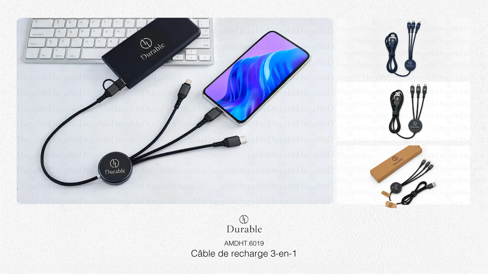Câble de recharge 3-en-1