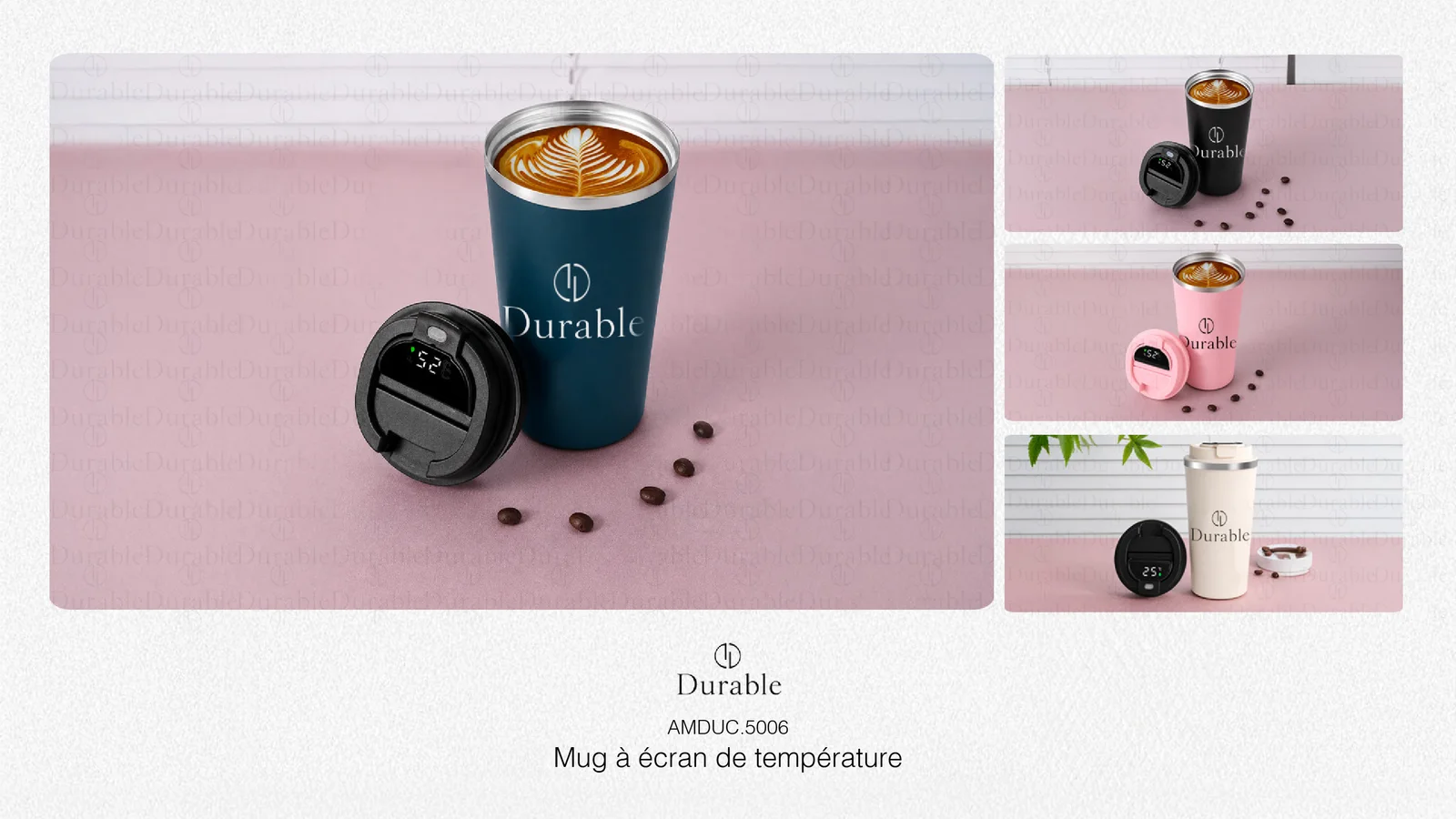 Mug à écran de température