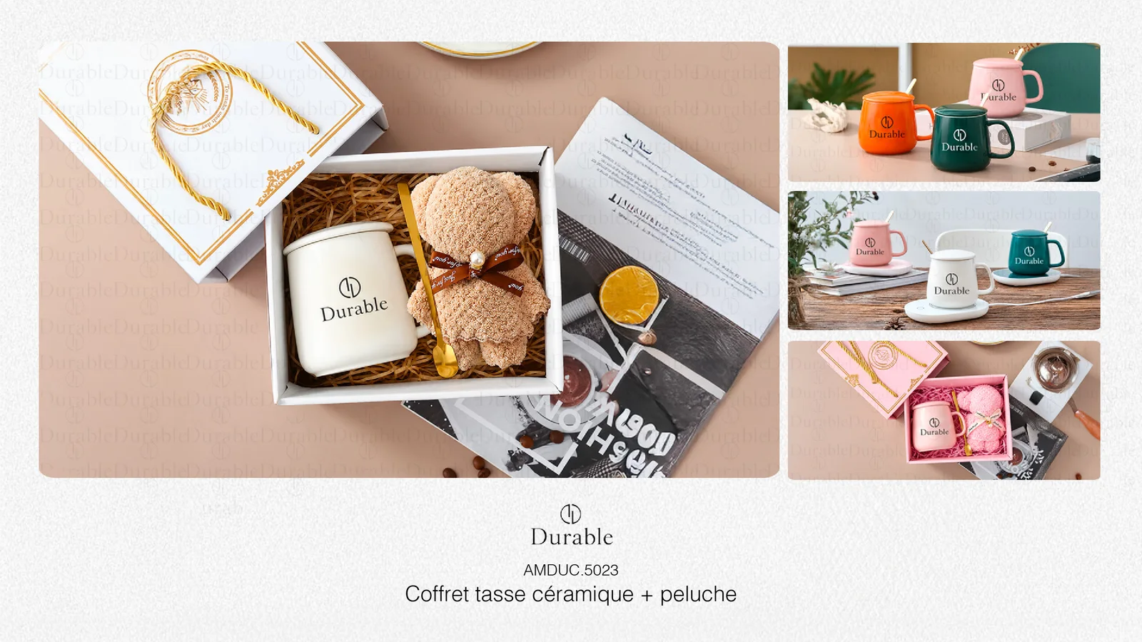 Coffret tasse céramique + peluche