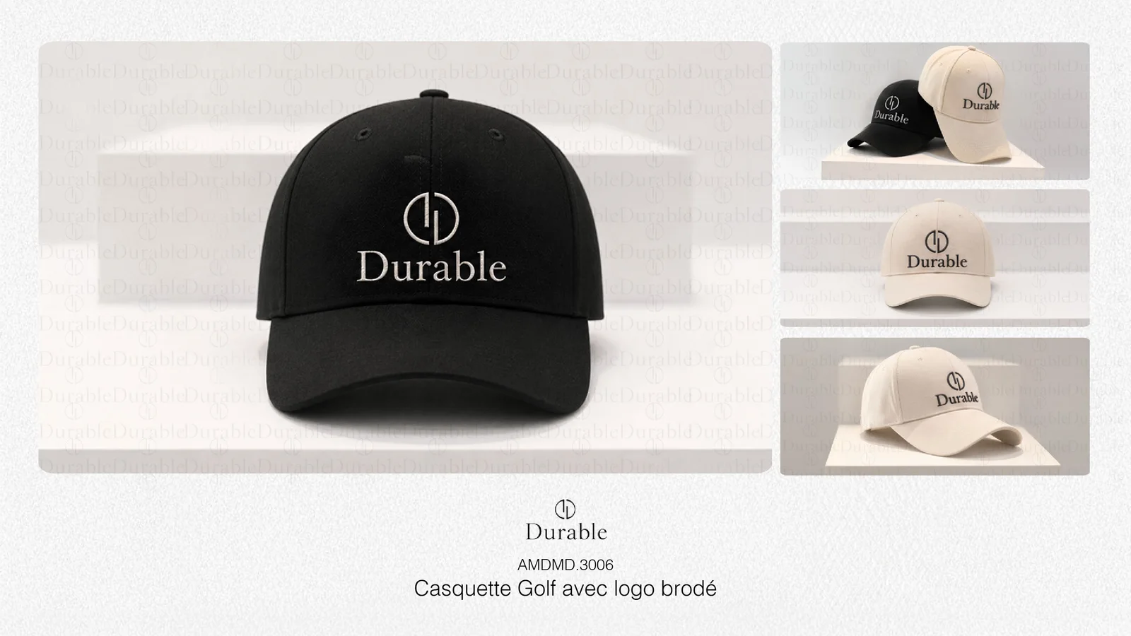 Casquette Golf avec logo brodé