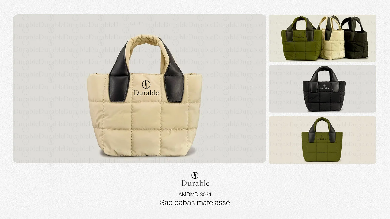 Sac cabas matelassé