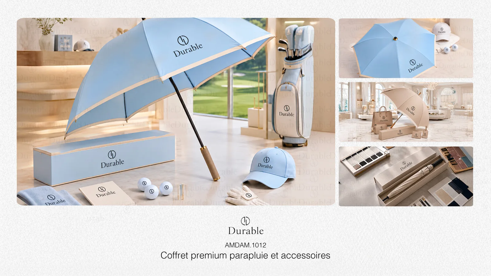 Coffret premium parapluie et accessoires
