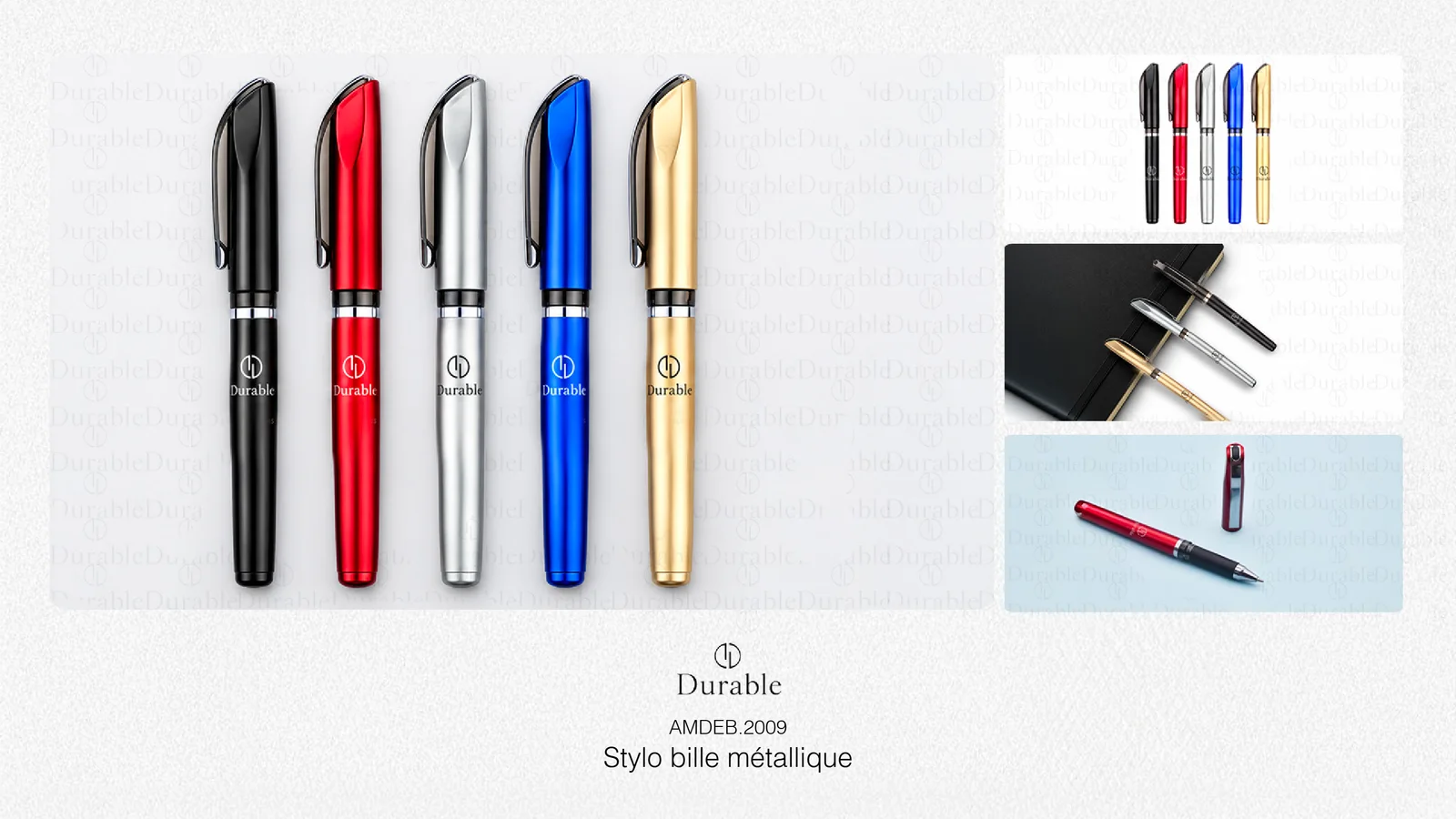 Stylo bille métallique
